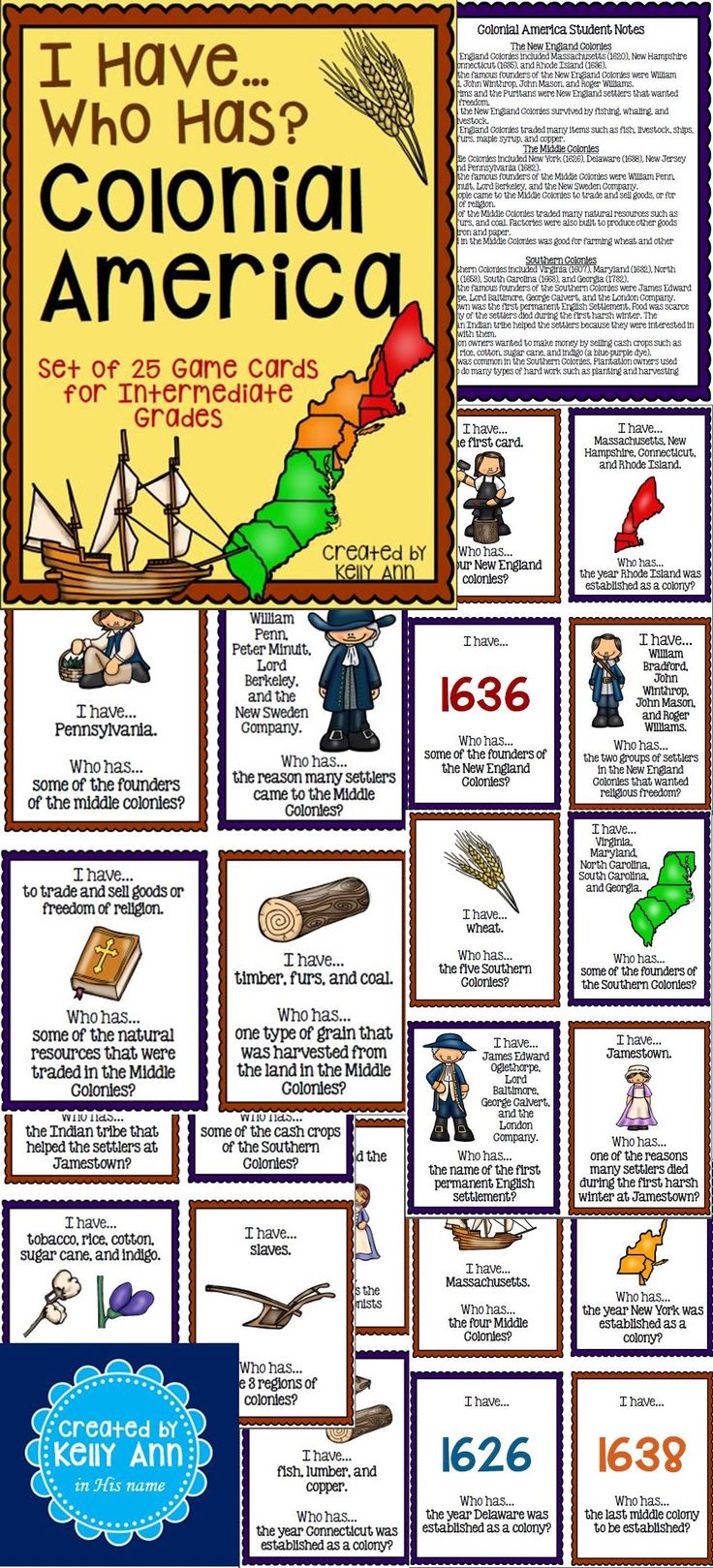 13 Colonies I Have Who Has Game Teaching ResourcesSocial Studies ActivitiesHistory 13 Colonies I Have Who Has Game Teaching ResourcesSocial Studies ActivitiesHistory