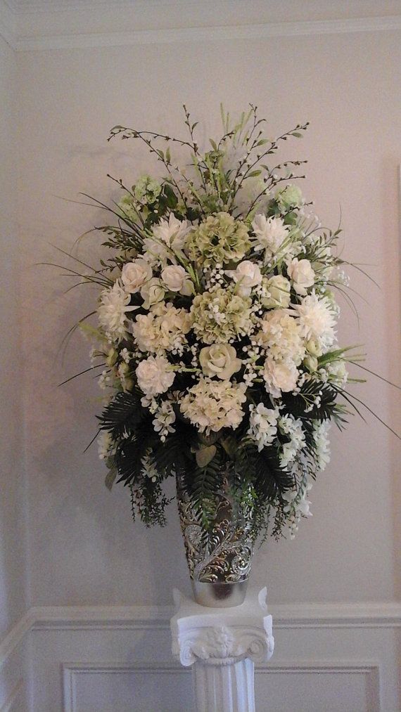 Xl Fl Arrangement Tall Centerpiece Shipping Included Xl Fl Arrangement Tall Centerpiece Shipping Included Custom Made Elegant Large Silk Table Foyer Home Arrangements