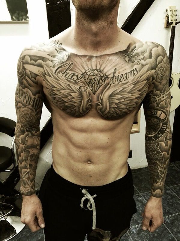 Top 144 Chest Tattoos For Men Cool Chest Tattoos Chest Tattoo Men Tattoos For Guys