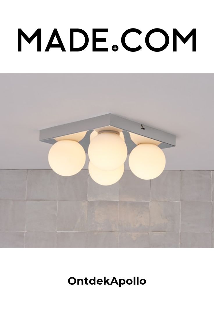 Apollo LED vierkante badkamerlamp, chroom en opaalglas ...
