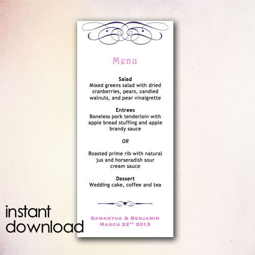 15 best DIY Wedding Menu Templates - Instant Download images on - microsoft word restaurant menu template 15 best DIY Wedding Menu Templates - Instant Download images on - microsoft word restaurant menu template