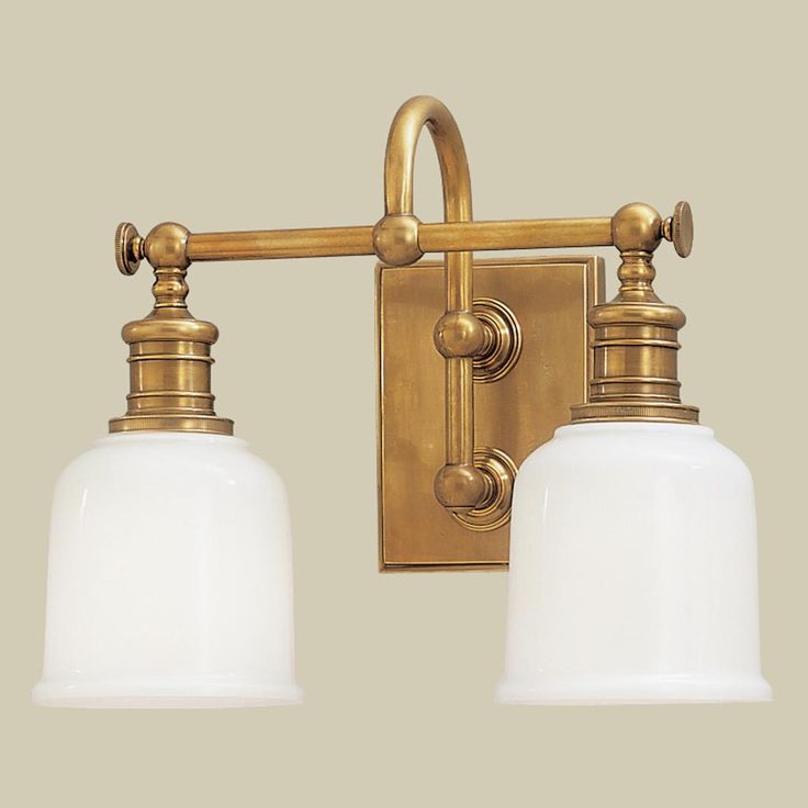 Well Appointed Bath Light 2 Fixtures Brass Vanity Bath Light Fixtures, Antique Copper Bathroom Light Fixtures