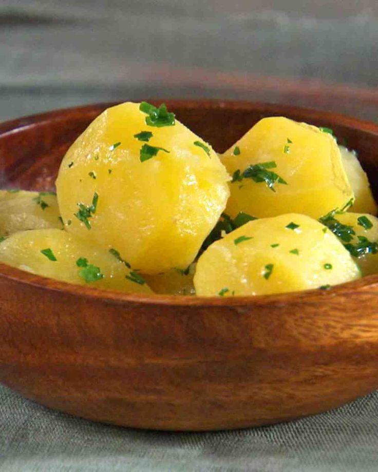 Tourned Steamed Potatoes Recipe Steamed potatoes