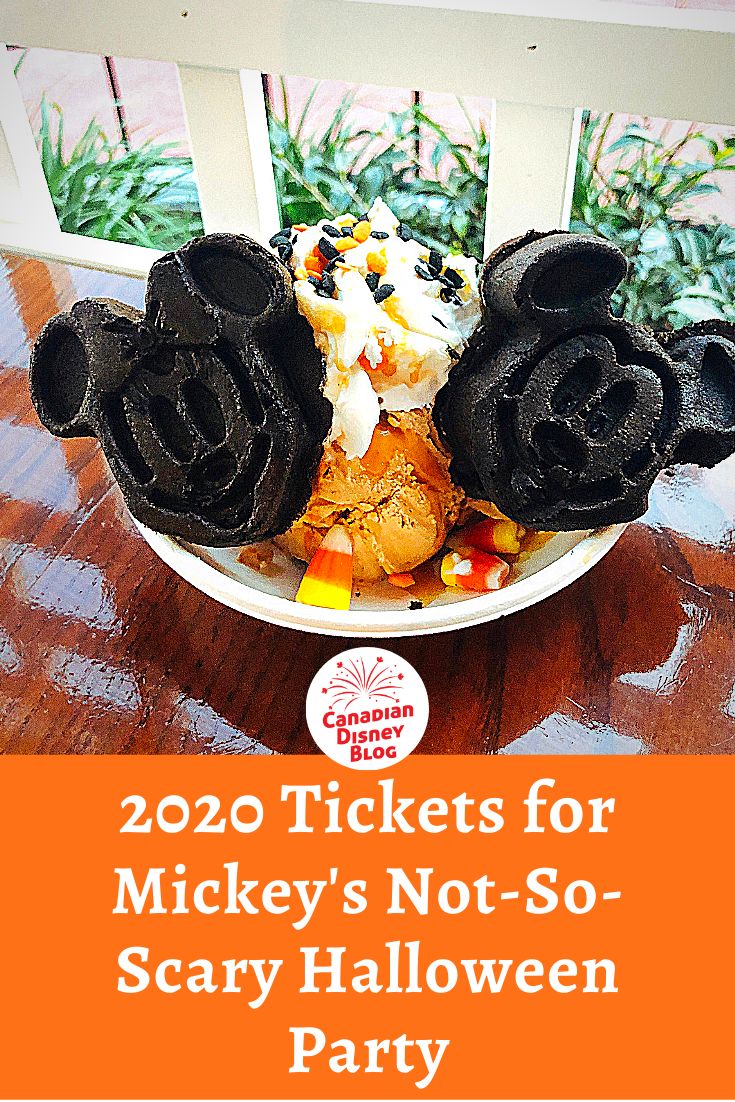 2020 Mickey's Not So Scary Halloween Party Tickets Released in 2020