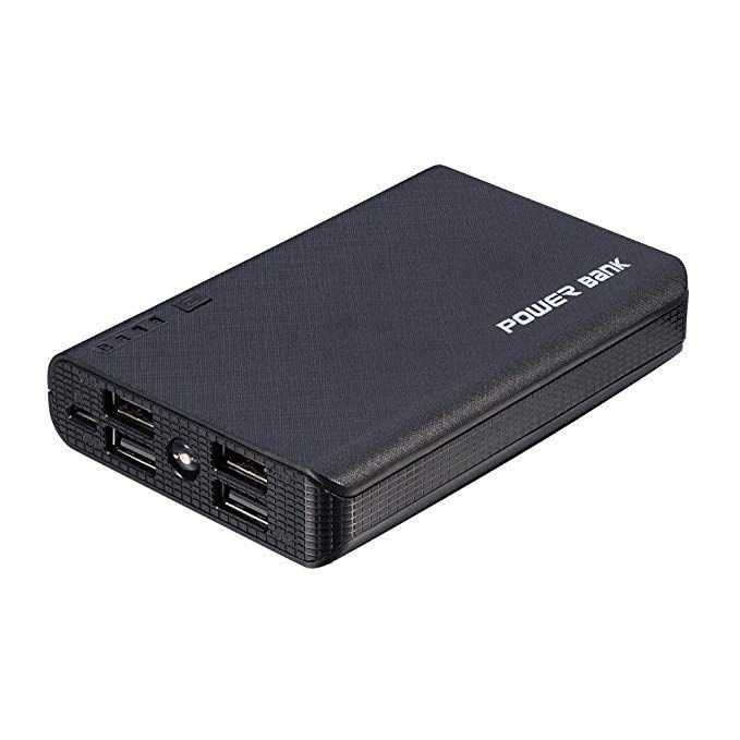 TAVLAR Portable 4USB LED 50000mAh Power Bank External Backup Battery Charger For Phone Black