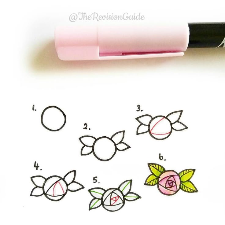 easy rose doodle easy rose doodle