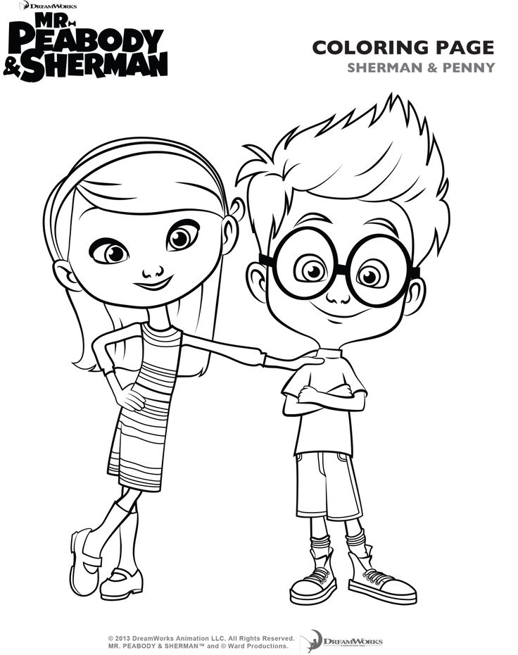 Free Printable Sherman Penny Coloring Page