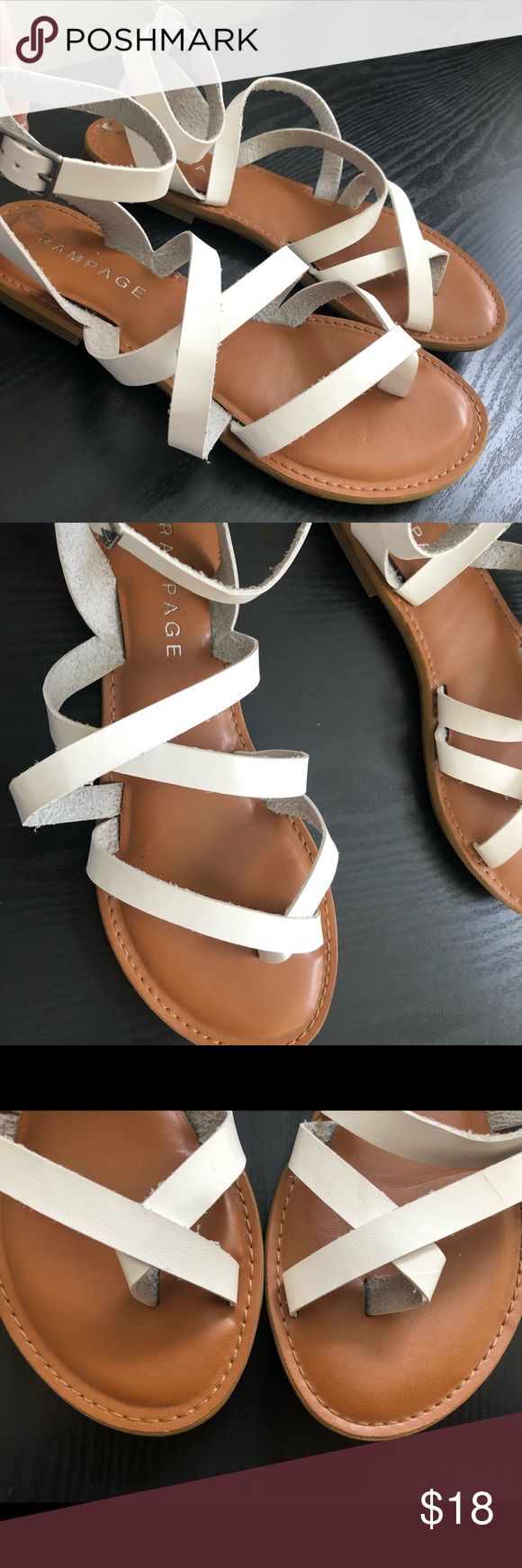 white closed toe gladiator sandals