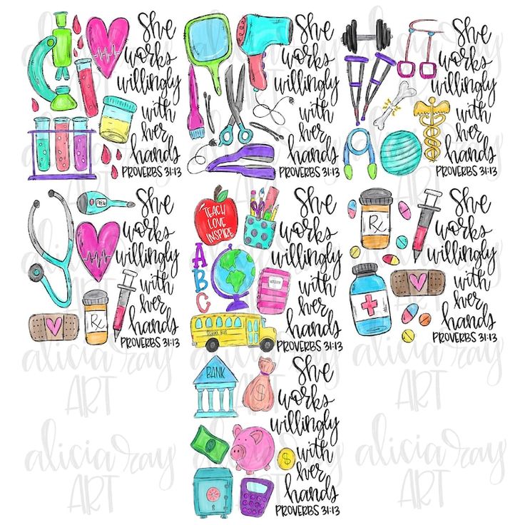 Profession PNG Design Printable Art Physical therapist png Digital Download proverbs 31:13 Hand Drawn