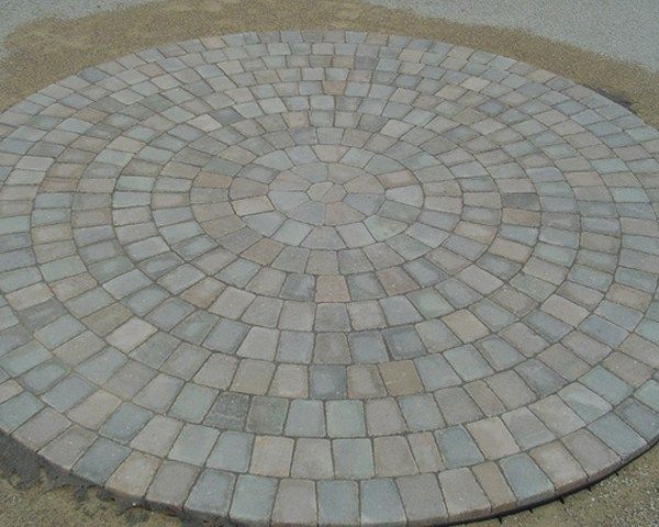 Hessit Pavers Knepp Sand Stone Patio Design Kits Paver Patio Pavers Design Kits, Circular Brick Patio Calculator