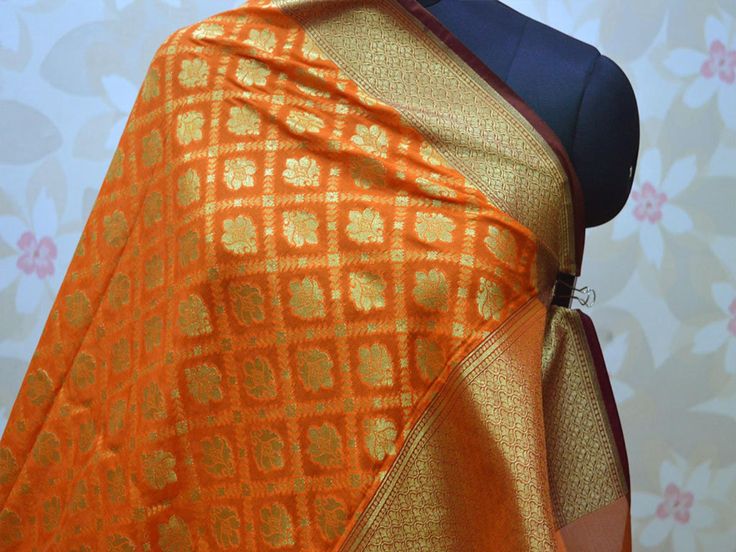 Ethnic Banarasi Silk Dupatta Scarves for Women Silk Shawl Wrap Women Scarf Ethnic Banarasi Silk Dupatta Scarves for Women Silk Shawl Wrap Women Scarf