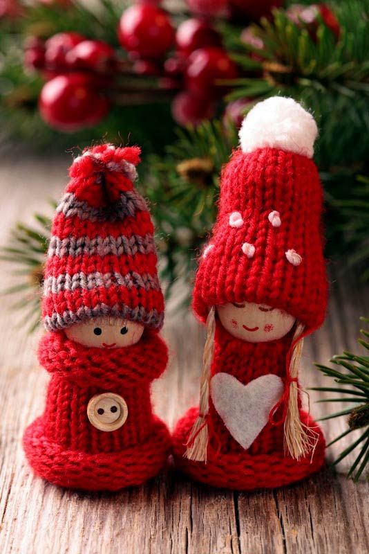 Christmas+Knitting  Christmas decor – knitted Christmas ornaments