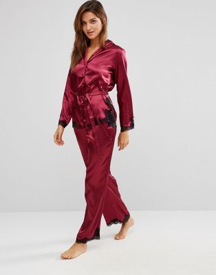 Boux Avenue Peta Satin Pyjama Set ASOS Clothes Satin pyjama