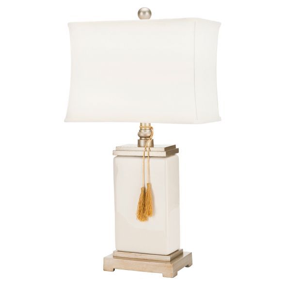32 Amiliana Glazed Tel Lamp Cream Includes Cfl Light Bulb Safavieh In 2020 Table Lamps 32 Amiliana Glazed Tel Lamp Cream