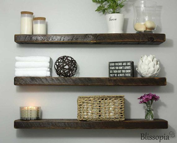 Floating Shelf Open Shelving Wall Reclaimed Floating Shelf Open Shelving Wall Reclaimed Shelves Rustic Hand Crafted Barn Wood Mantel In 2018 Bathroom