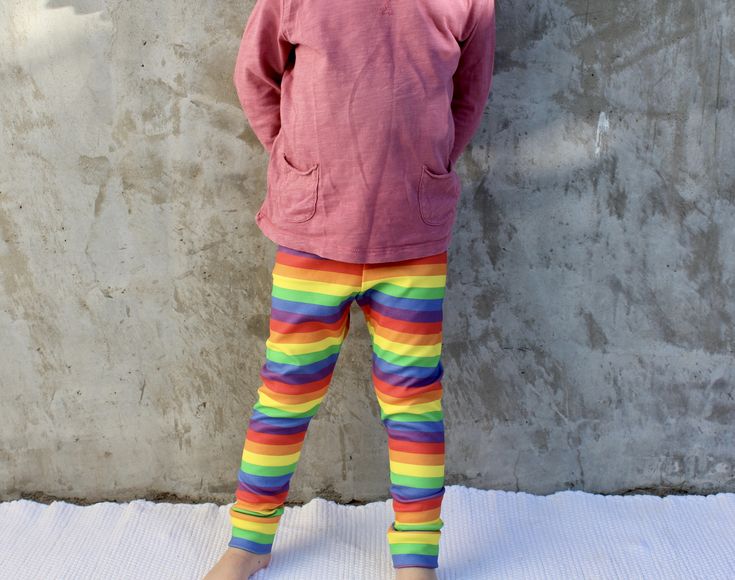 ORGANIC baby pants . rainbow pants . organic toddler pants . baby pants rainbow ...