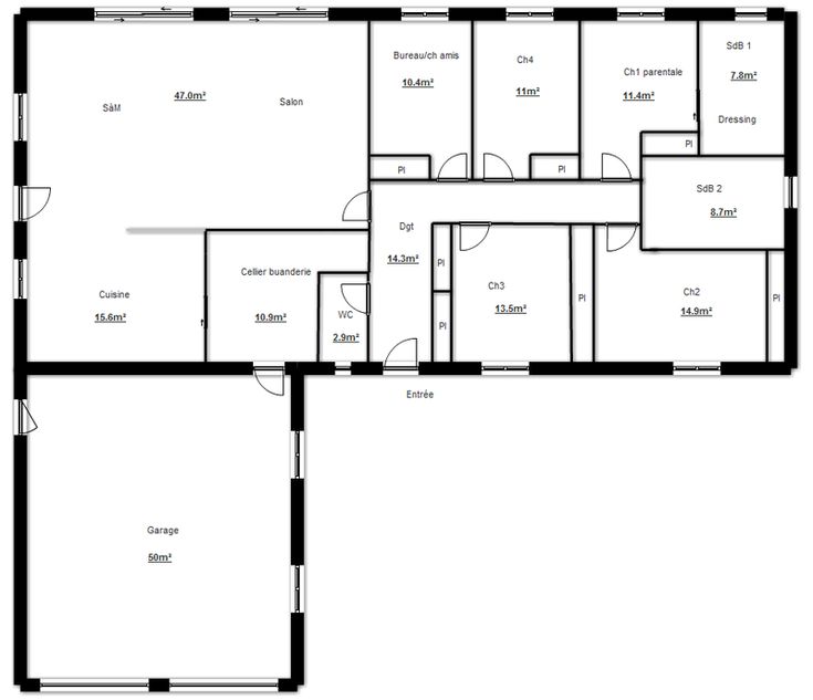 11 best PLANS images on Pinterest Architecture drawing plan, Floor - plan de maison 100m2 11 best PLANS images on Pinterest Architecture drawing plan, Floor - plan de maison 100m2