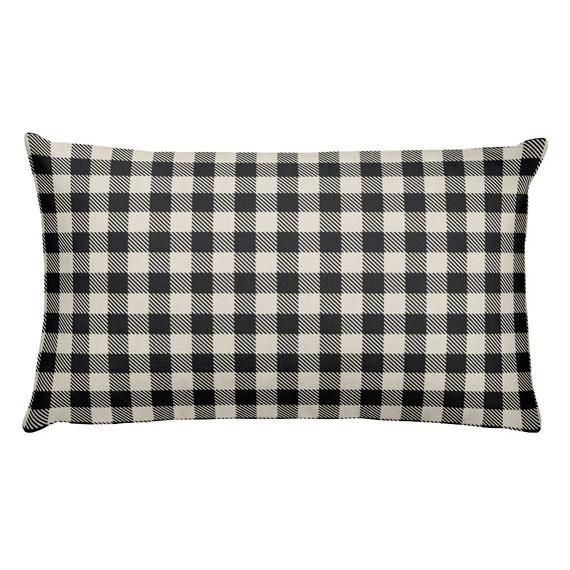 white buffalo plaid throw pillows White Buffalo Plaids Throw Pillow