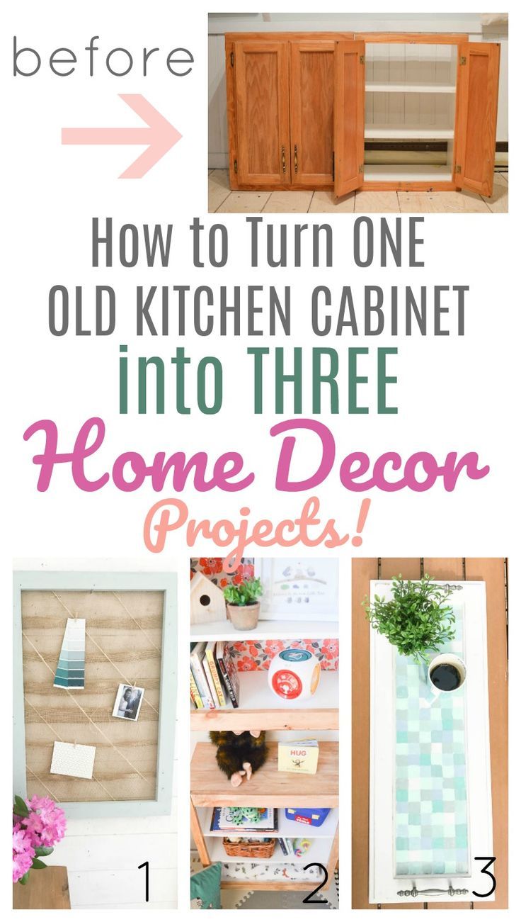 How To Use One Old Kitchen Cabinet Create THREE Home Decor Projects Upcyling At How To Use One Old Kitchen Cabinet Create THREE Home Decor Projects Upcyling At