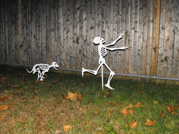 halloween skeletons dog skeleton chasing person by metalarchitect 6500
