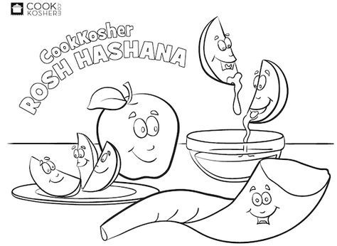 Rosh Hashana Coloring Pages Fun and free Rosh hashana crafts Rosh