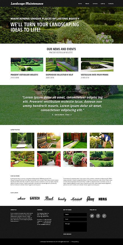 landscaping templates