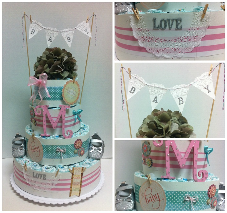 Shabby Chic Baby Shower Cake Shabby Chic Baby Shower Cake
