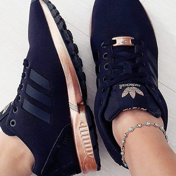 zx flux adidas black and pink