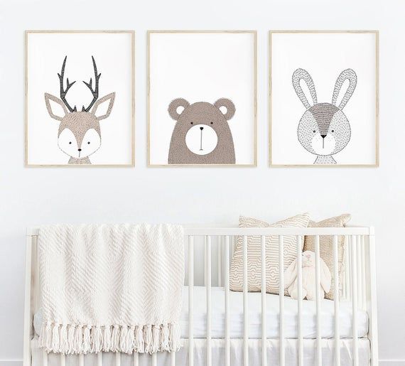 Woodland Nursery Decor Neutral Nursery Decor Baby Boy | Etsy | Nursery Wall Art Boy, Woodland Nursery Decor, Nursery Decor Neutral