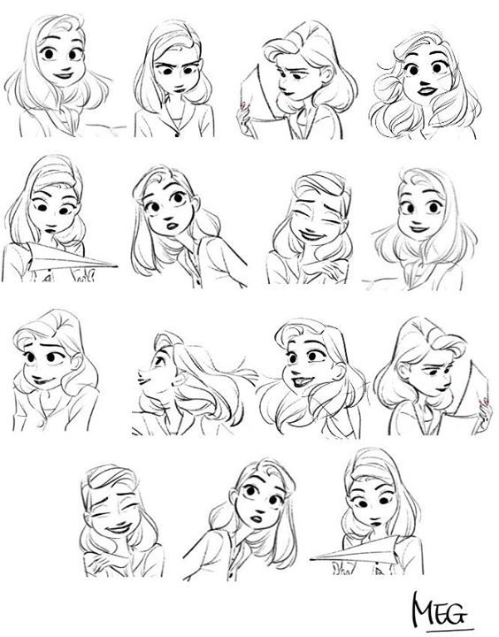 drawing cartoon faces