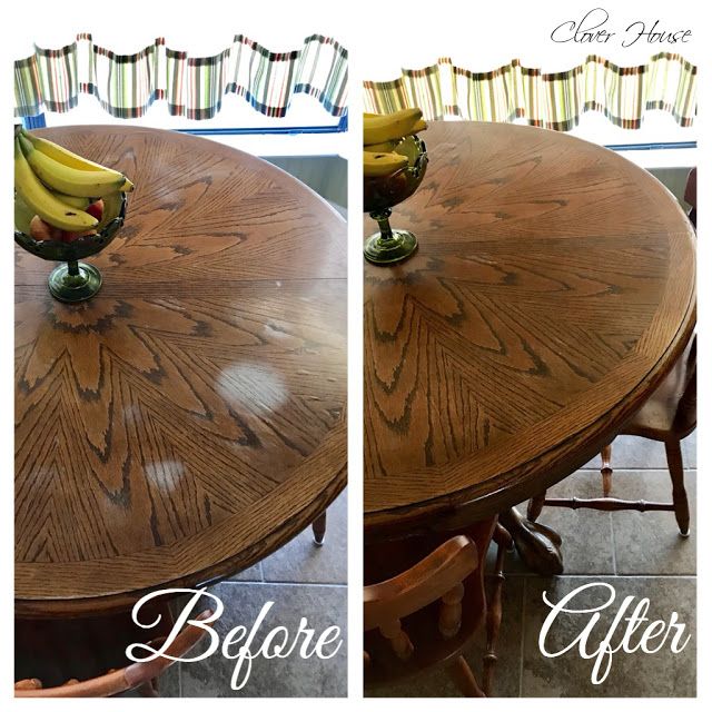 Clover House Removing White Heat Marks From Your Table Top Clover House Removing White Heat Marks From Your Table Top