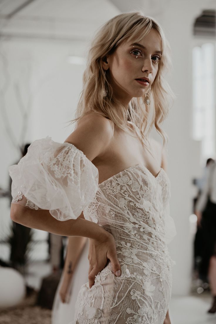 G-401 | Detachable sleeves wedding dress, Detachable wedding dress