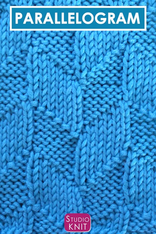 Parallelogram Stitch (Knitting Pattern)