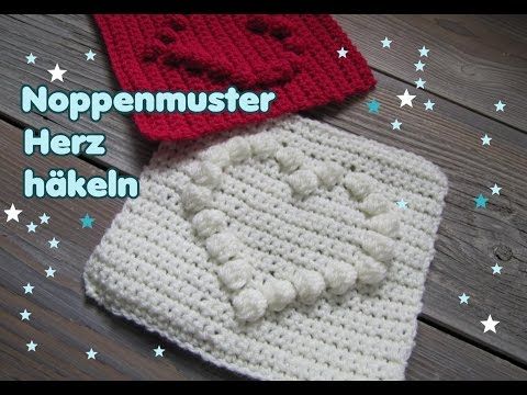 Bobbel Herz häkeln, super einfache Anleitung für Anfänger Bobbel Herz häkeln, super einfache Anleitung für Anfänger