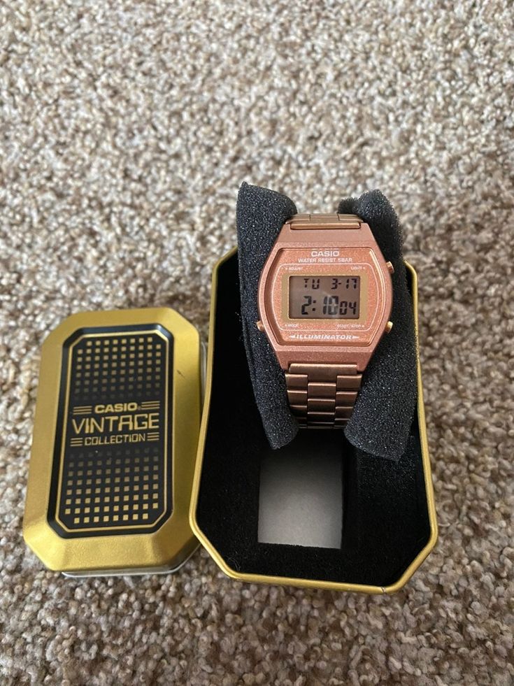 Casio watch | Rose gold watches, Casio watch, Vintage rose gold