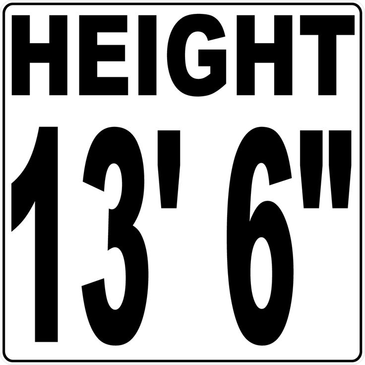 Semi Truck Height Indicator Decal Semi Trucks Trucks Industrial Grade semi-truck-height-indicator-decal-semi-trucks-trucks-industrial-grade