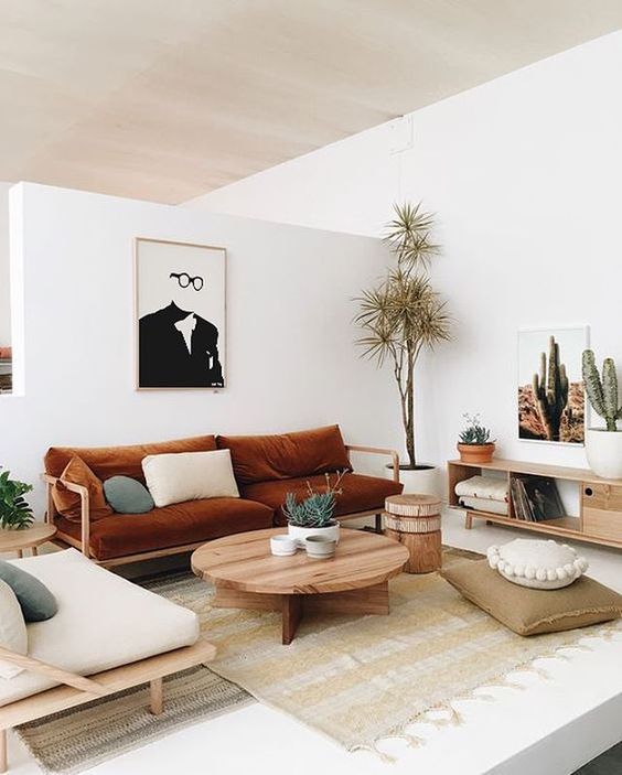 A Andi Living Room With Whites And Light Colored Wooden Furniture A Andi Living Room With Whites And Light Colored Wooden Furniture Cognac Textiles Sades Of Green For Cool Look