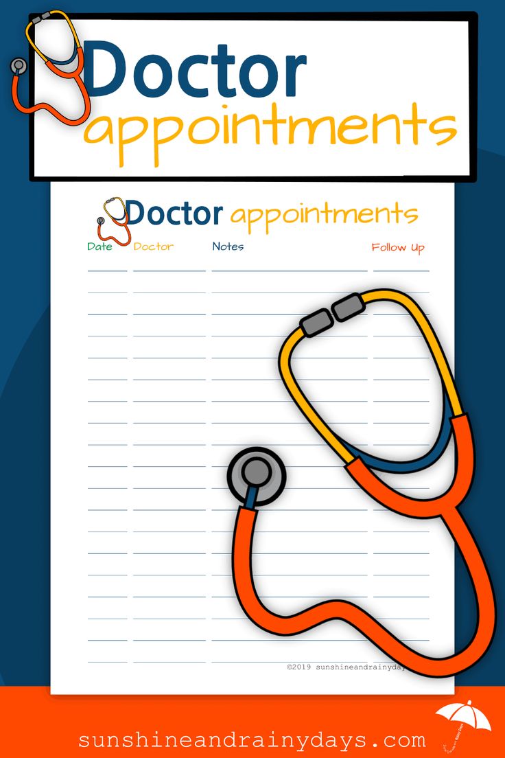 Doctor Appointments Printable Track Your Doctor Visits Medical Doctor Appointments Printable Track Your Doctor Visits Medical