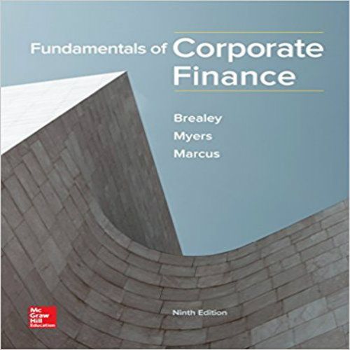 Fundamentals Of Corporate Finance 9th Edition Brealey Myers
