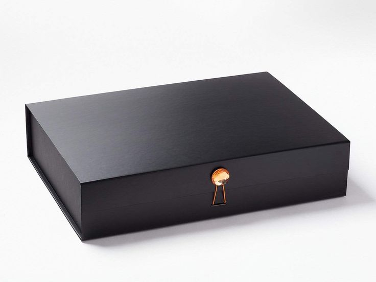 Black A3 Shallow Gift Boxes with changeable ribbon in 2023 Gift box