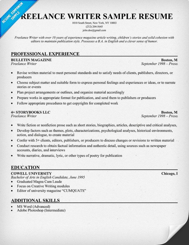 Resume Samples and How to Write a Resume Resume Companion Resume