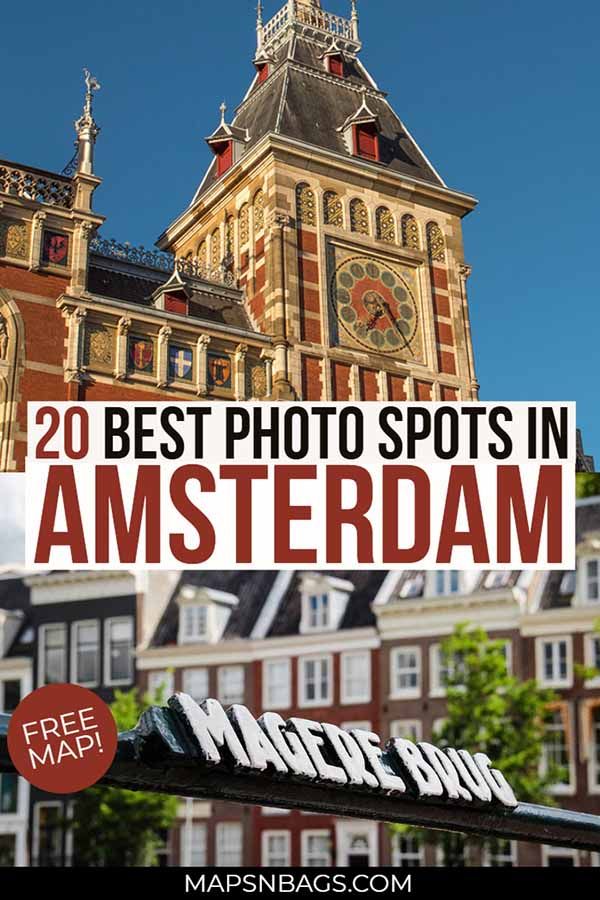 Map Of The Best Amsterdam Instagram Spots Most Instagrammable