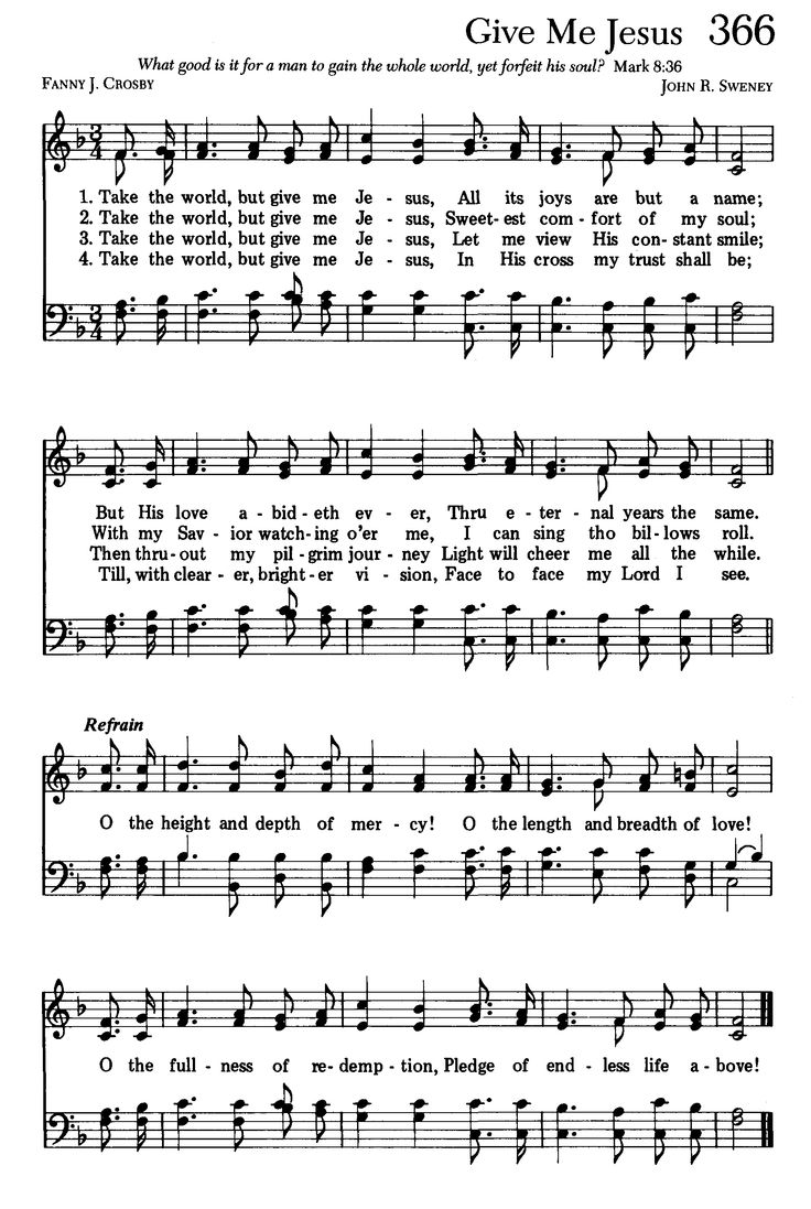 450 best hymnbook images on pinterest church songs sheet music give me jesus sheet music