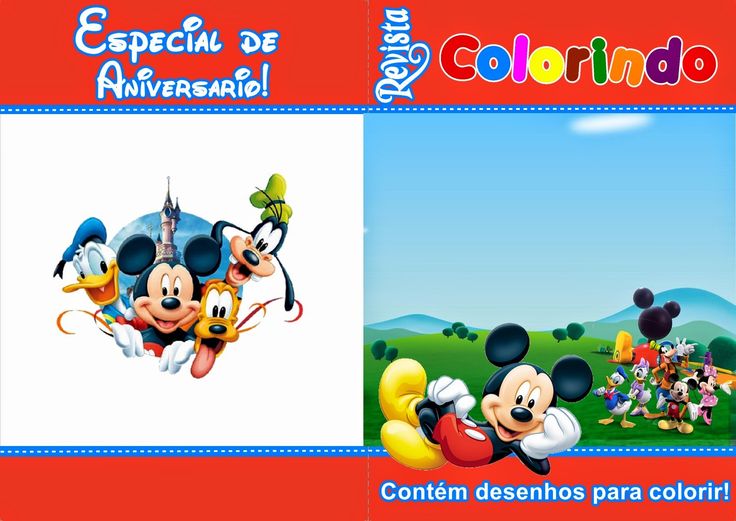 LIVRINHO PARA COLORIR - MICKEY – dikasbrindes