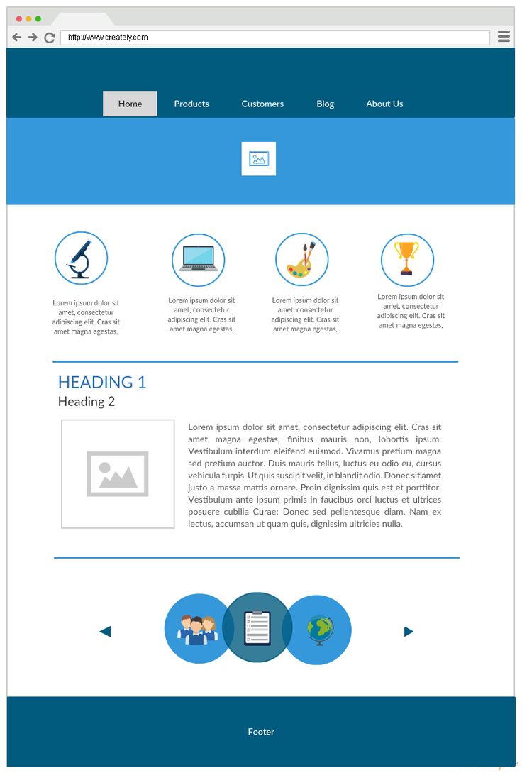 webpage mockup