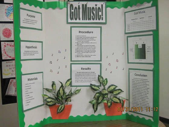 lime green poster board
