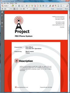 sale proposal examples