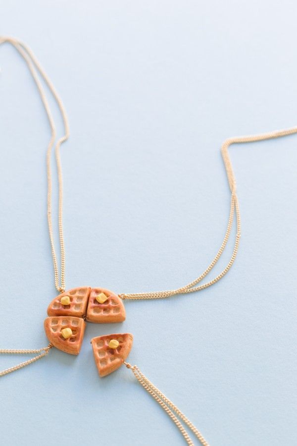 DIY Foodie Friendship Necklaces A Giveaway Bff jewelry