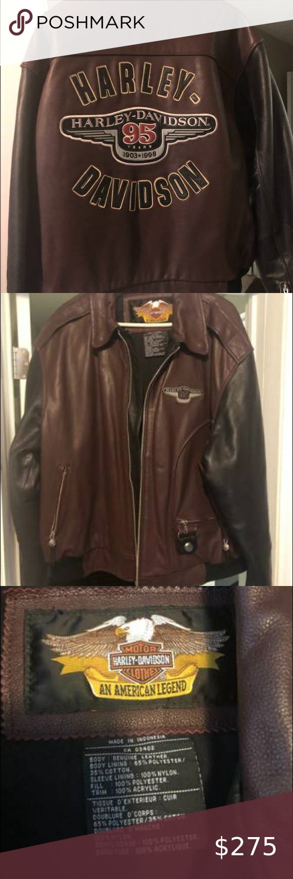 Harley davidson 95th anniversary leather cheap jacket
