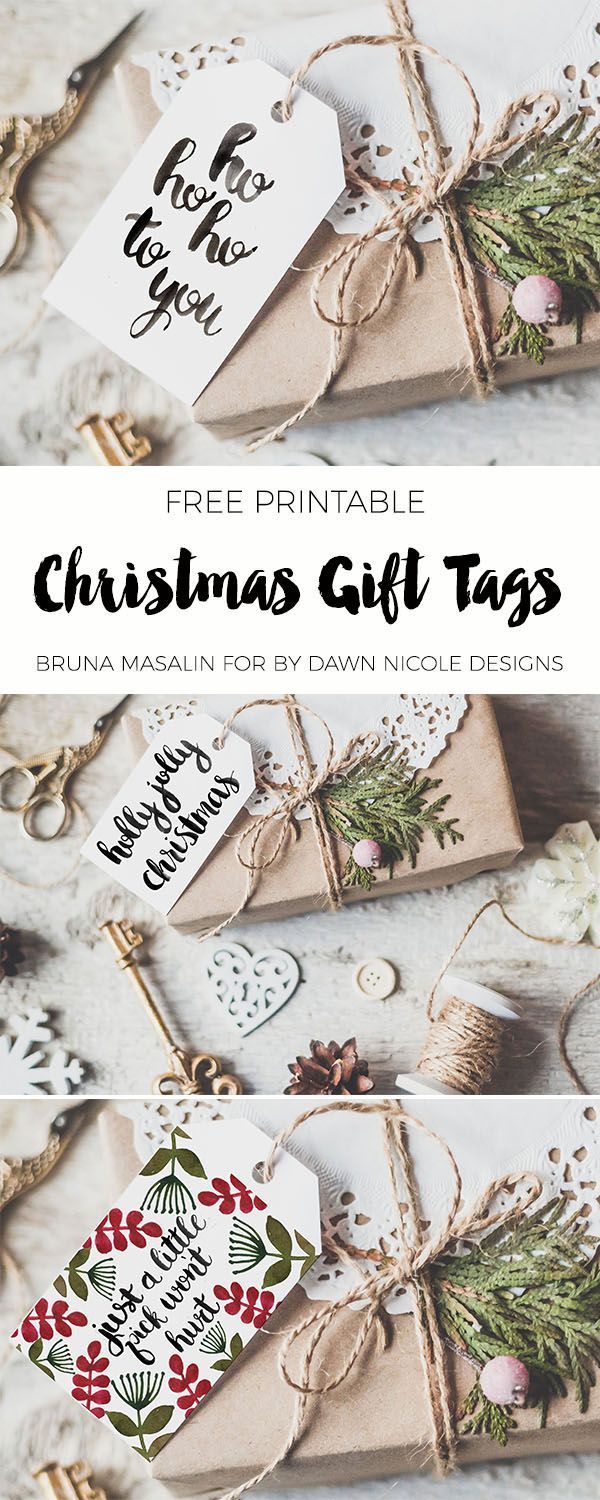 Kostenlose druckbare Weihnachtsgeschenk-Tags, #druckbare #kostenlose #weihnacht...